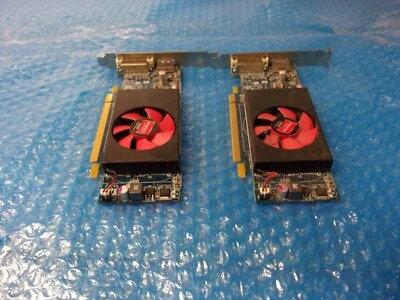 2 Dell AMD Radeon HD 8490 1GB DDR3 PCIe DVI DP Full Height Graphics Card 0J53GJ - Image 1 of 4