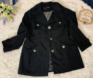 Weather Tamer Black Rain windBreaker Casual Coat  Jacket RN 15101-Sz Small - Picture 1 of 12