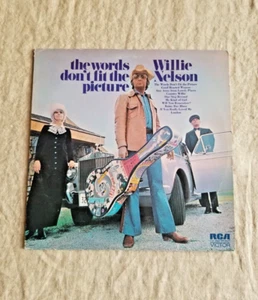 1972 RCA Victor THE WORDS DON'T FIT THE PICTURE WILLIE NELSON Vinyl LP LSP-4653 - Picture 1 of 5