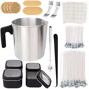 Kerzenherstellung Kit Kerzen Selber Machen Set mit Kerzendochte Kerzentopf - Bild 1 von 10