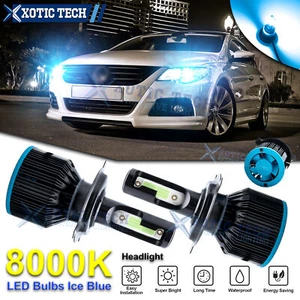 2Pcs High Power 8000K Blue 15W H4 9003 LED Bulb Low Beam Headlight Replacement - Picture 1 of 12