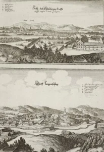 LINZ - DORF LANGENSCHLAG - Merian - Kupferstich um 1650 - Picture 1 of 2