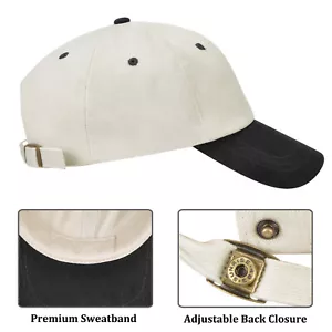 Trucker Hat Mesh Baseball Cap Snapback Adjustable Flat Visor Plain Hip Hop Mens - Picture 1 of 6