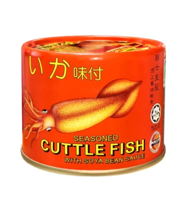 Rex Sotong in Soy Sauce 145g Malaysian Canned Squid Halal Seafood Ready to Eat - Image 1 of 4