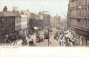 CPA ROYAUME UNI HIGH STREET SHEFFIELD - Picture 1 of 1