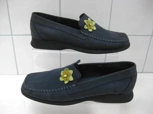 LEATHER LOAFERS SHOES 39 6 slip on comfort deck boat like funny dream KIM - Picture 1 of 12