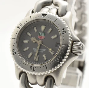 [ Near MINT ] TAG Heuer Professional S99.208 Gray Dial Silver Women's 23mm Watch - Picture 1 of 14
