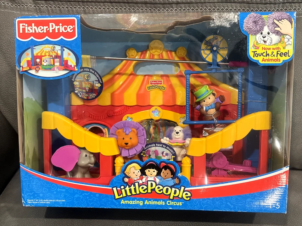 Touch and Feel Animals Circus Little People Fisher K0315