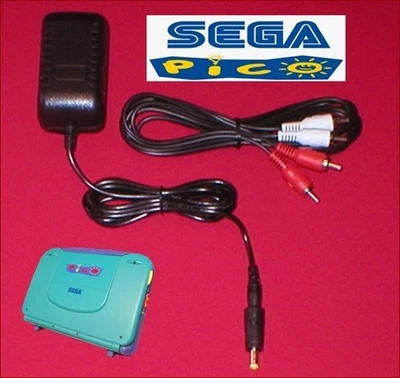 Adaptador de CA Fuente de alimentación y cable AV TV para el sistema Sega Pico NUEVO Foto 1 de 3
