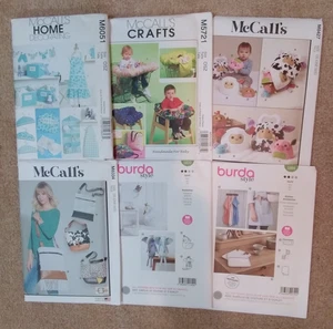 10 SEWING PATTERNS Fun Projects New Uncut See List Pictures Lot P296 - Picture 1 of 2