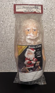 Muñeca de Papá Noel de pie artesanal de fibra 3197 Billie Peppers 1990 ojos marrones 14" nueva de stock - Imagen 1 de 8