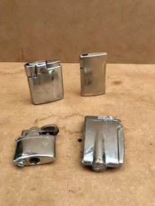 Rare x4 Vintage Ronson and Penguin Lighters - Silver in Colour - Picture 1 of 8