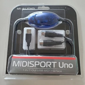 M-Audio Midisport Uno 1-In/1-Out USB MIDI Interface, BRANDNEU - Bild 1 von 7