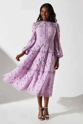 Coast Lilac Midi Dress Womens Occasion Dresses - Image 1 of 4