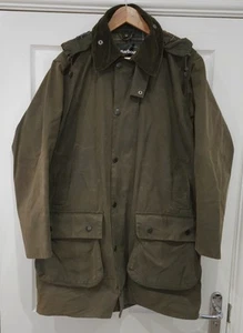 Barbour A825 Northumbria Wax Jacket Mens C40 Brown 1 Crest Vintage Country Coat - Picture 1 of 16