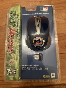 New York Mets MLB Wireless Optical Field Mouse 2.4GB Mac / Windows - Picture 1 of 12