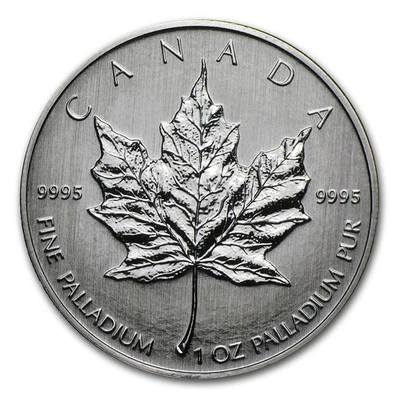 Canadá 2009 hoja de arce paladio 1 oz BU Foto 1 de 2