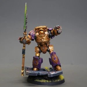 【AURIC GUARDIAN】MASTER Painted Contemptor-Achillus - Legio Custodes Dreadnought - Picture 1 of 8