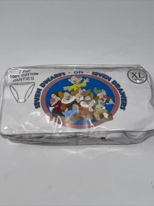 Vintage Disney Underwear Women’s Size XL snow White Seven Dwarves 7 Pair NOS - Picture 1 of 5
