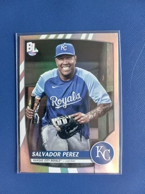 2023 Topps Big League Uncommon Rainbow Foil Salvador Perez Royals #250 - Image 1 of 2