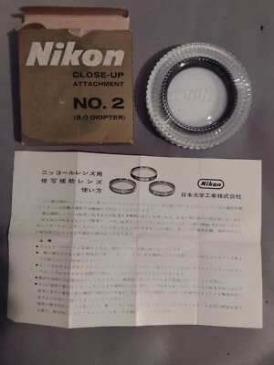 Vtg Nikon Close-Up Attachment No. 2 (3.0) Diopter 52mm - Image 1 of 4