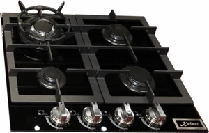 Gas Kochfeld 60cm Kaiser KCG 6387 Schwarzglas Gasherd 3,8kw WOK 4 Brenner - Bild 1 von 5