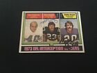 Autographed 1974 Topps Nfl Leaders W/ Mike Wagner & Bobby Bryant