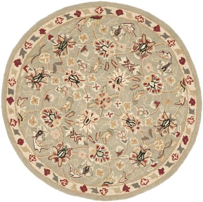 Safavieh Chelsea TAUPE / IVORY 3' X 3' Round Area Rug - HK78D-3R - Image 1 of 2