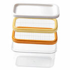Plastic Airtight Butter Container Classic Butter Dish with Lid Bread Cakes
