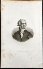 Portrait (1834) - Lavoisier (Antoine Laurent) - Chemistry - engraving
