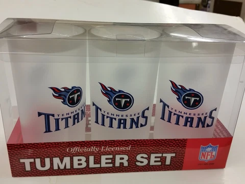 NFL Tennessee Titans 19 Ounce Plastic Tumblers (3 Pack) Cover
