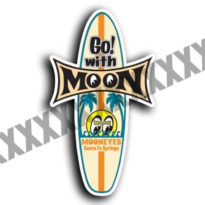 Mooneyes Decals Surfboard Speed Equip Hot Rod Drag Racing Stickers REPRINT
