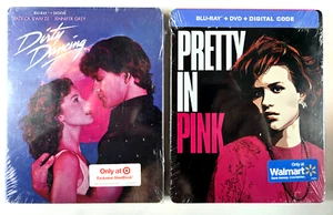Dirty Dancing / Pretty In Pink 2x STEELBOOK Blu-ray+Digital 1980s Romace - Picture 1 of 7