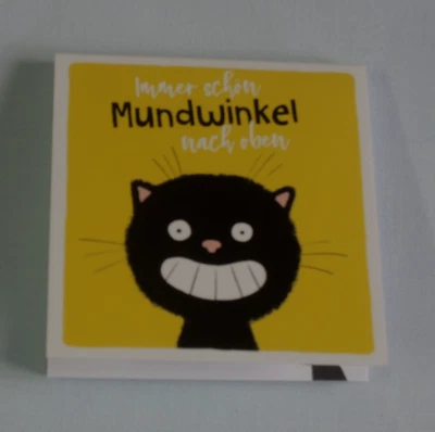 Katze HUMOR Immer schön Mund ....1x Klebezettel Haftnotizen 50 Blatt Notizzettel - Bild 1 von 3