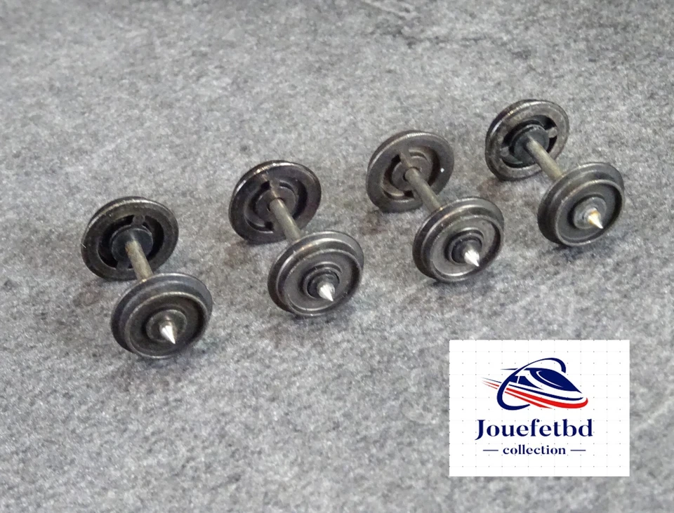 JOUEF HO 1/87 4 essieux métallique isolés d 10,6 brunie - Photo 1/4