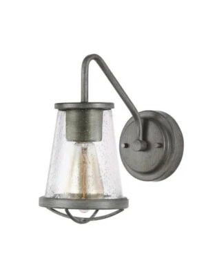 Arandela industrial para decoração de casa Georgina 1 luz ferro resistente montagem na parede - Imagem 1 de 4