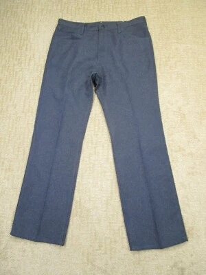 Vintage Wrangler Pants Men 38x34 Blue Bootcut Slacks Western Cowboy Trousers USA - Image 1 of 4
