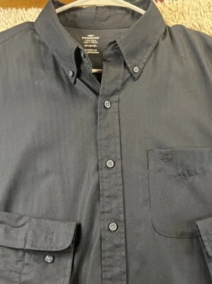 Dockers Mens Large 16-16 1/2 1Black Long Sleeve Button-Up Shirt  100% Cotton - Image 1 of 4