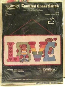 Janlynn Charmin Counted Cross Stitch Kit - Love & Teddies - New in Package  - Picture 1 of 4