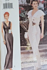 Butterick #3441 Jessica Howard/Hochzeit/Braut/Abiballkleid Größe 6-8-10 ungeschnitten 1994 - Bild 1 von 6
