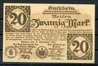 Meissen 20 Mark Notgeld vom 8.11.1920 ...................................2/19725