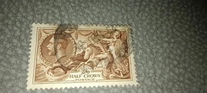 Queen Victoria 1d Venetian Brown 1880 Sea horses - Picture 1 of 1