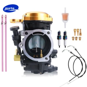 Carburetor & 35'' Throttle Cable For Harley Davidson Sportster XL1200S XL1200C - Picture 1 of 14