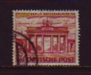 Germany (B) - Berlin Views 3Dm Brandenburg Gate 1949 (Used) (CV $30) - Picture 1 of 1