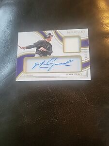 Mark Grace  On Card Auto, Patch #40/45 2023 Panini  Immaculate Collection