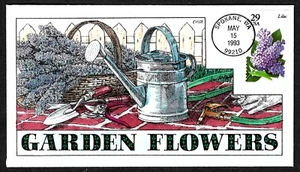 USA, SCOTT # 2764, COLLINS HANDPAINTED FDC COVER YEAR 1993 GARDEN FLOWERS, LILAC - Picture 1 of 1