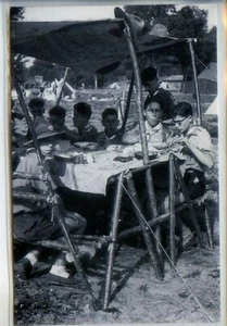 CARTE POSTALE SCOUTE - Jamboree 1947 - Scène de camp... - Manson - Scouts - Picture 1 of 2