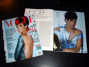 SANDRA BULLOCK 9-Page Article + Cover VOGUE US October 2013 - Picture 1 of 1