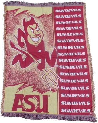 Arizona State Sun Devils Northwest Company Triple Woven Sparky 48"X 60" Blanket - Image 1 of 2