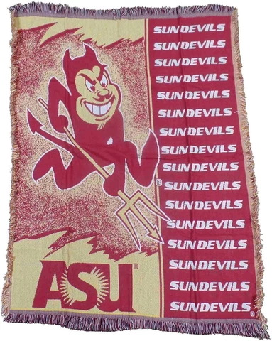 Arizona State Sun Devils Northwest Company Triple Woven Sparky 48"X 60" Blanket Cover